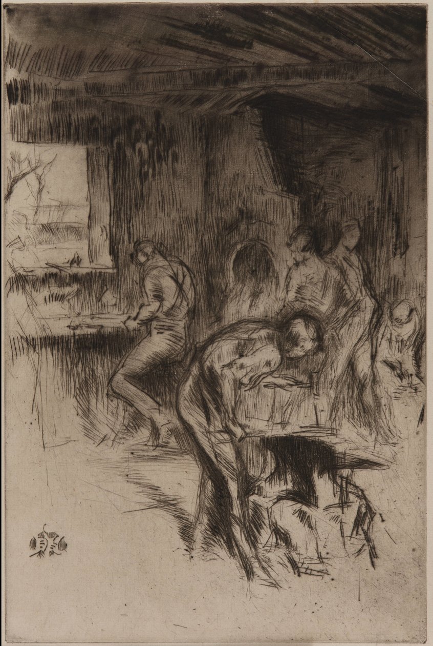 The Little Forge, Liverpool alkotó: James Abbott McNeill Whistler