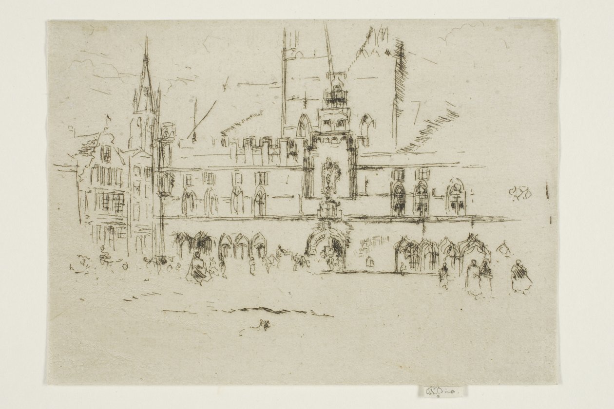 A piac, Brugge alkotó: James Abbott McNeill Whistler