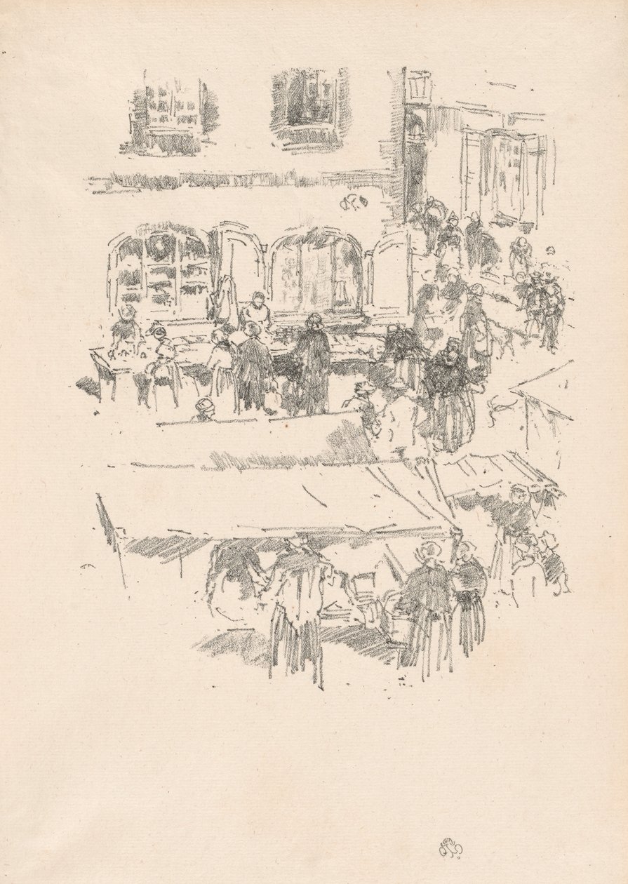 A piactér, Vitre alkotó: James Abbott McNeill Whistler