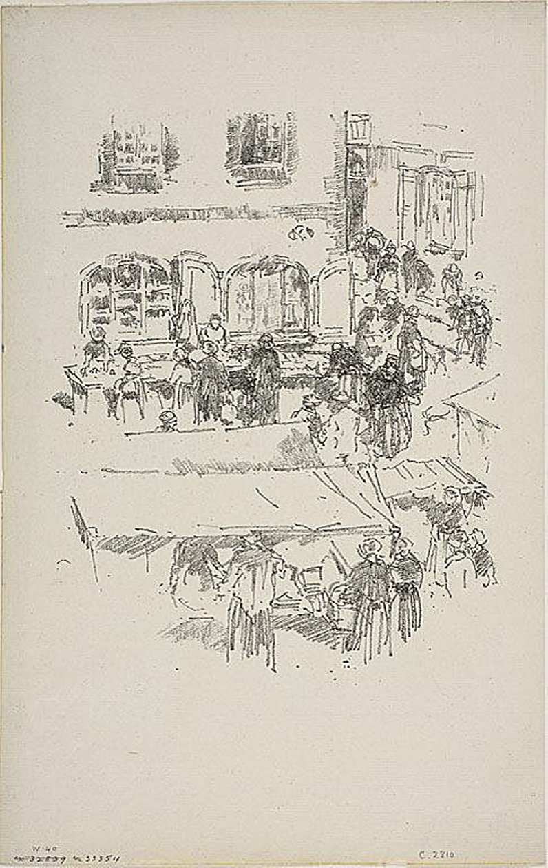 A piactér, Vitre alkotó: James Abbott McNeill Whistler