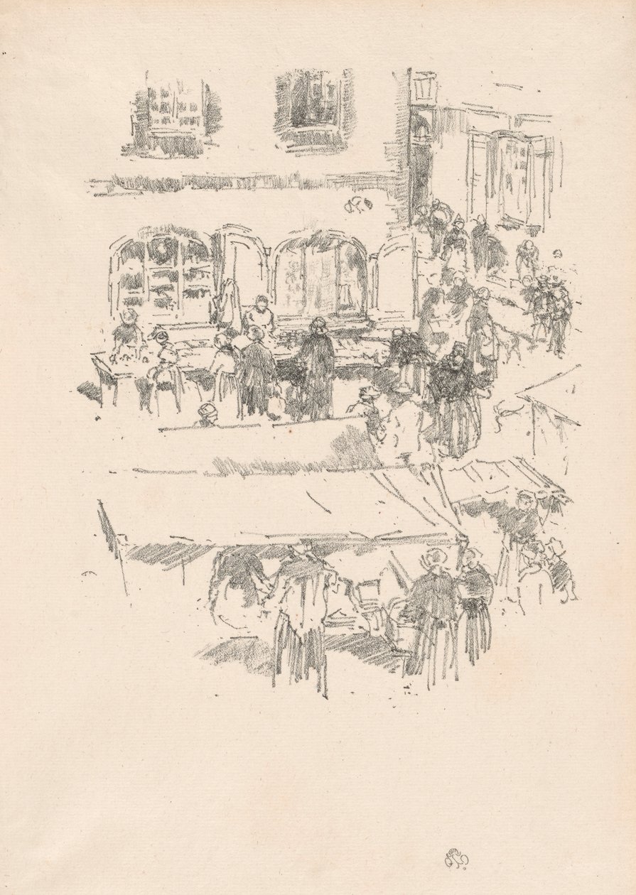 A piactér, Vitre alkotó: James McNeill Whistler