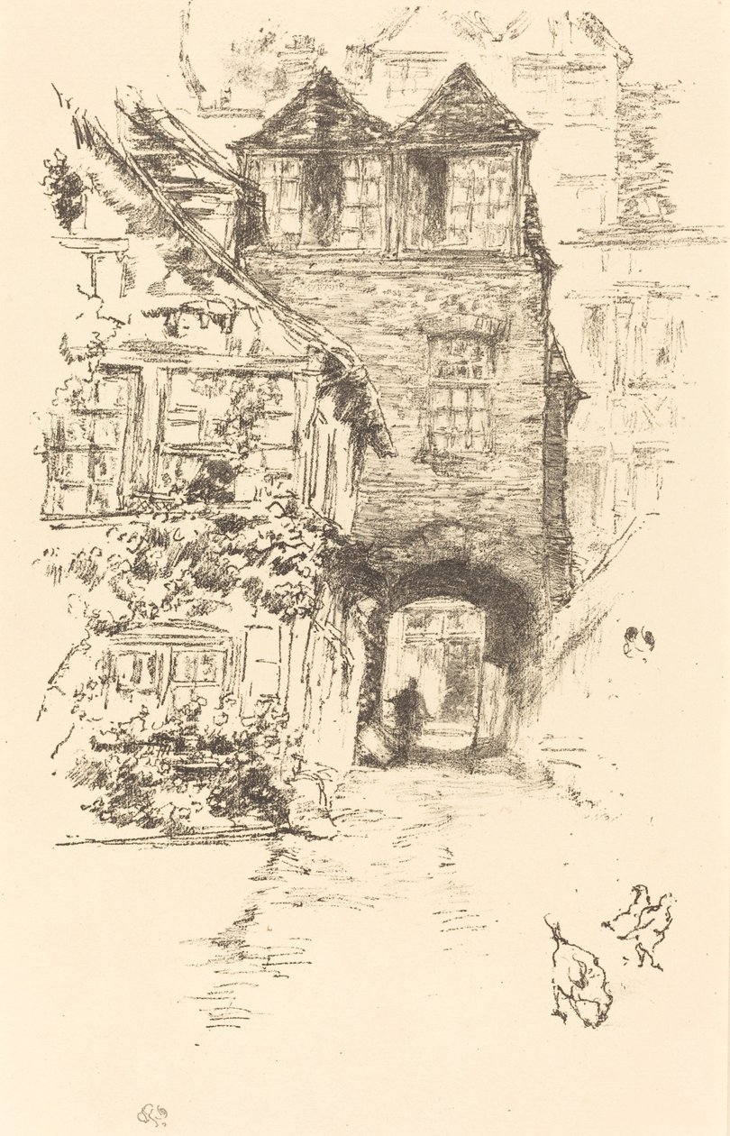 A pap háza, Rouen alkotó: James Abbott McNeill Whistler