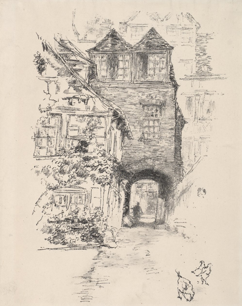 A pap háza, Rouen alkotó: James McNeill Whistler