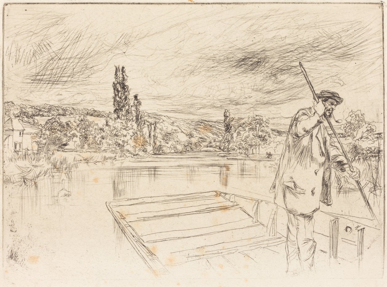 A lapos fenekű csónak alkotó: James McNeill Whistler