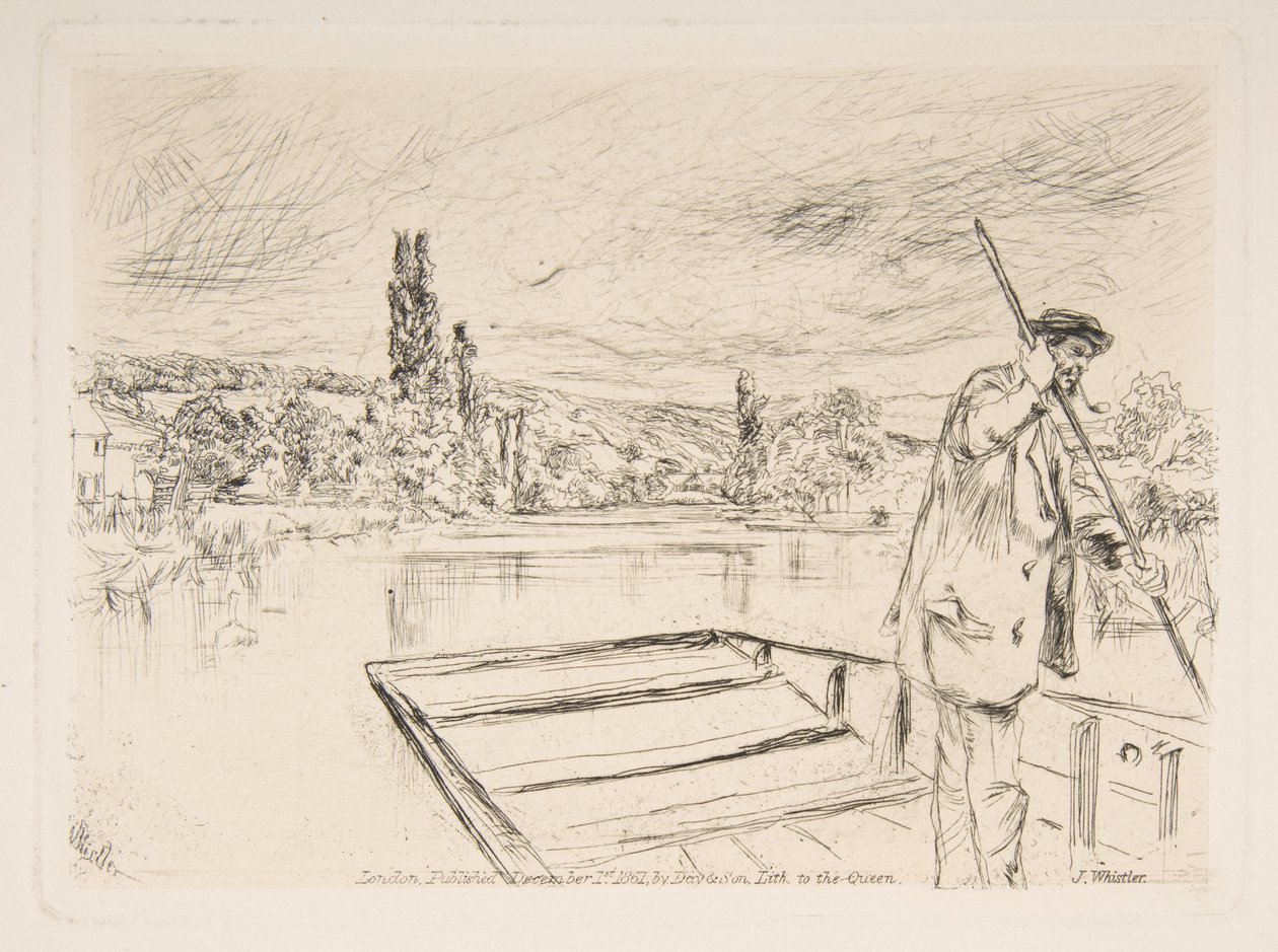A lapos fenekű csónak alkotó: James McNeill Whistler