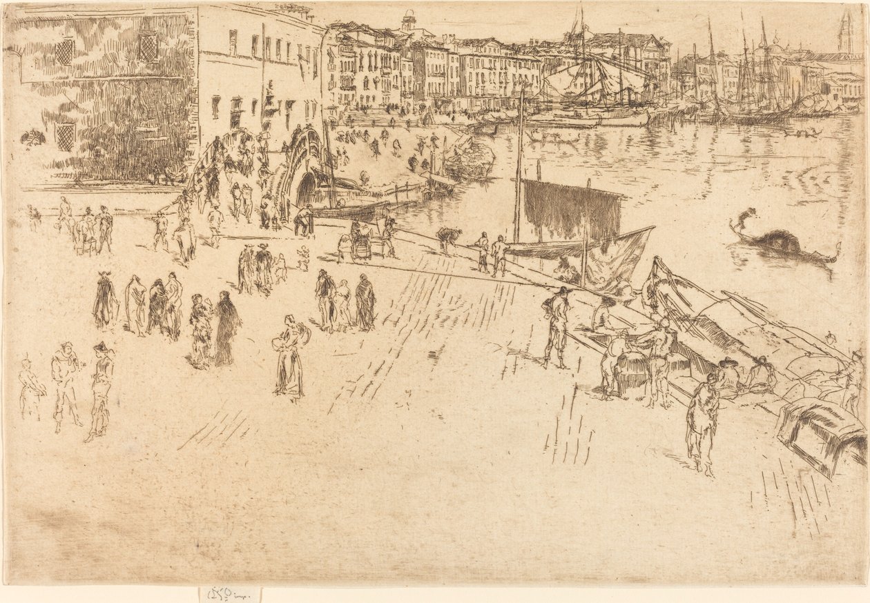 A Riva, No.I alkotó: James Abbott McNeill Whistler