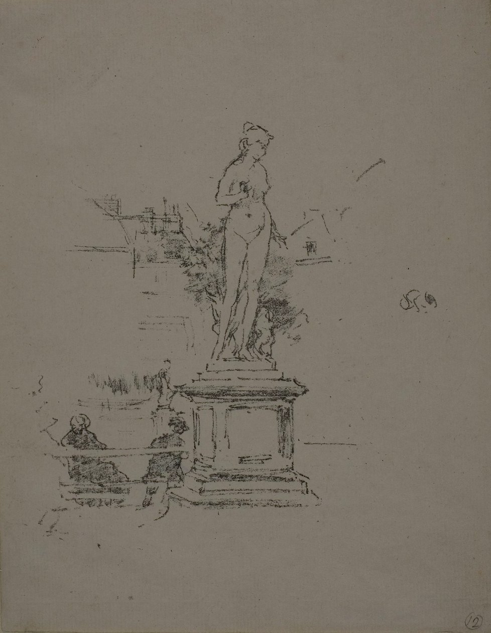 A szobor, Luxembourg-kert alkotó: James Abbott McNeill Whistler