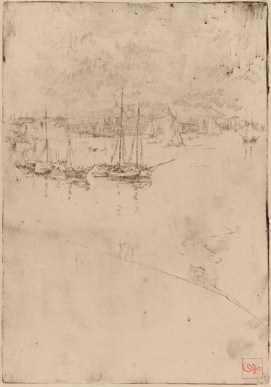 A gőzhajó, Velence alkotó: James Abbott McNeill Whistler