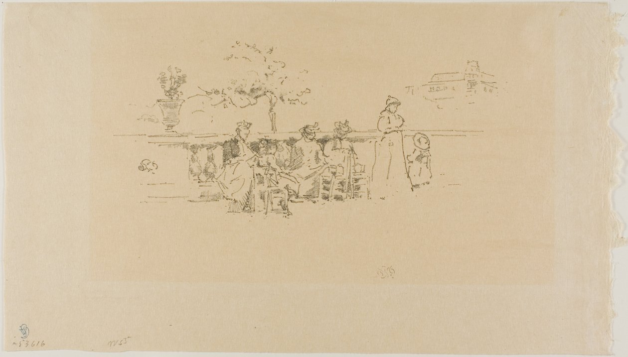 The Terrace, Luxemburg alkotó: James Abbott McNeill Whistler
