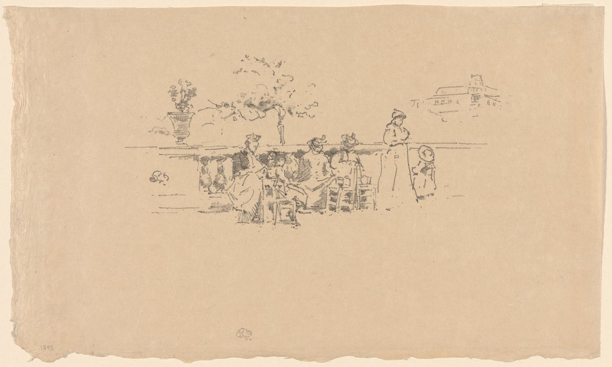 The Terrace, Luxemburg alkotó: James Abbott McNeill Whistler