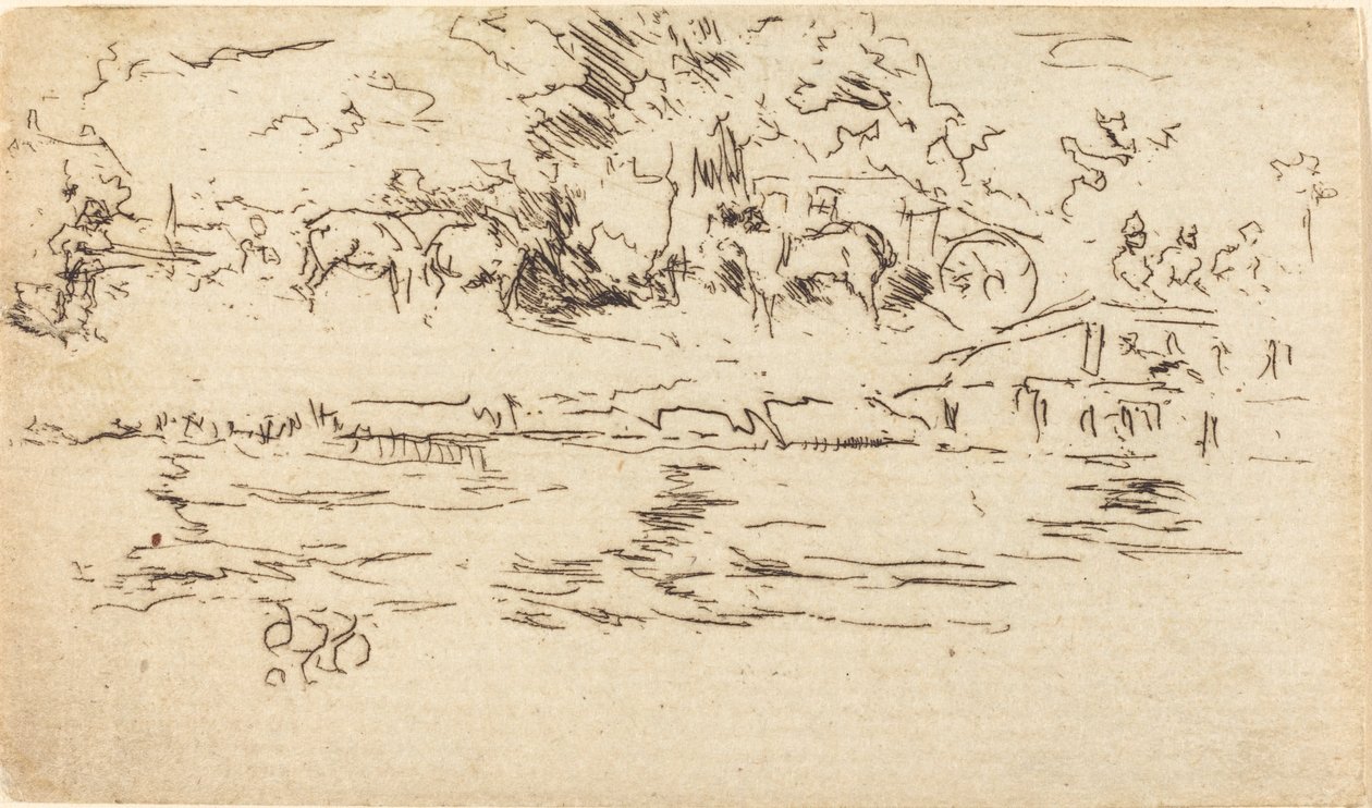 A vontatási ösvény alkotó: James Abbott McNeill Whistler