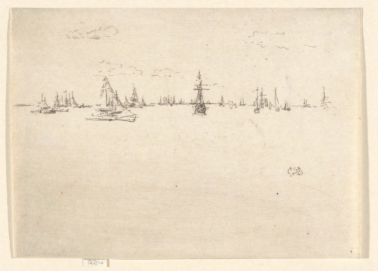 A toronyhajó, a jubileumi készletből alkotó: James Abbott McNeill Whistler