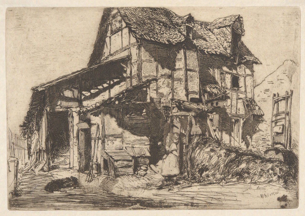 A veszélyes bérház, a francia sorozatból (Douze Eaux-Fortes d