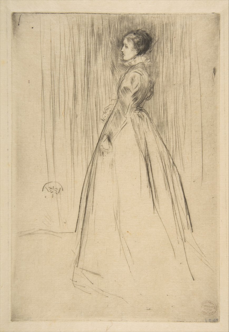 A bársonyruha (Leylandné) alkotó: James McNeill Whistler