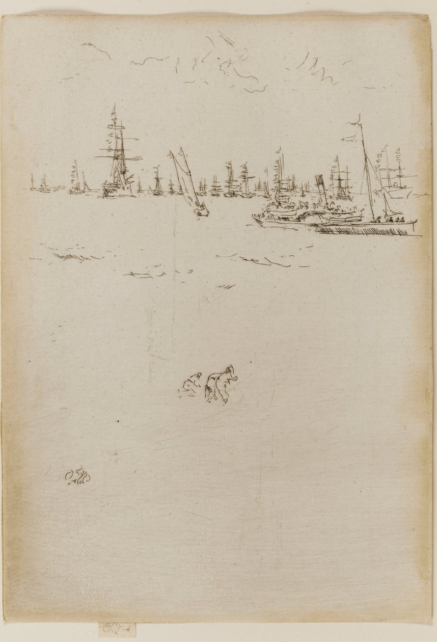 A látogatók hajója alkotó: James Abbott McNeill Whistler