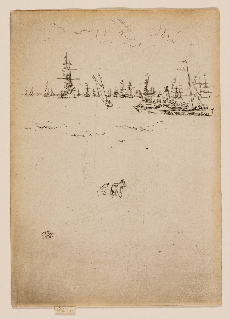 A látogatók hajója alkotó: James McNeill Whistler