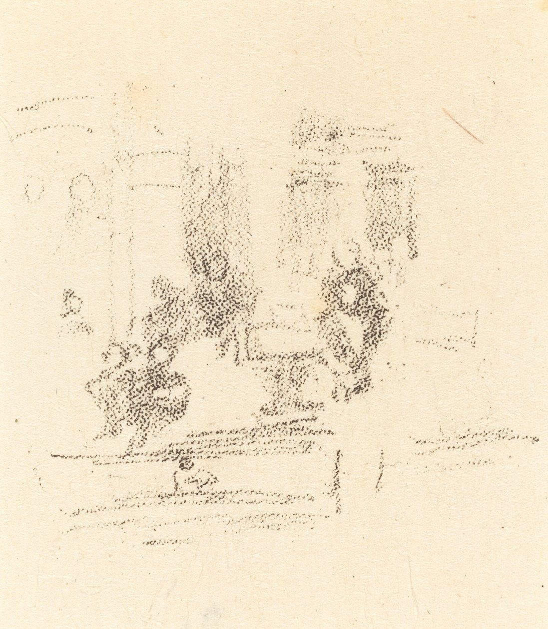 Próbavázlat: belső tér alkotó: James Abbott McNeill Whistler