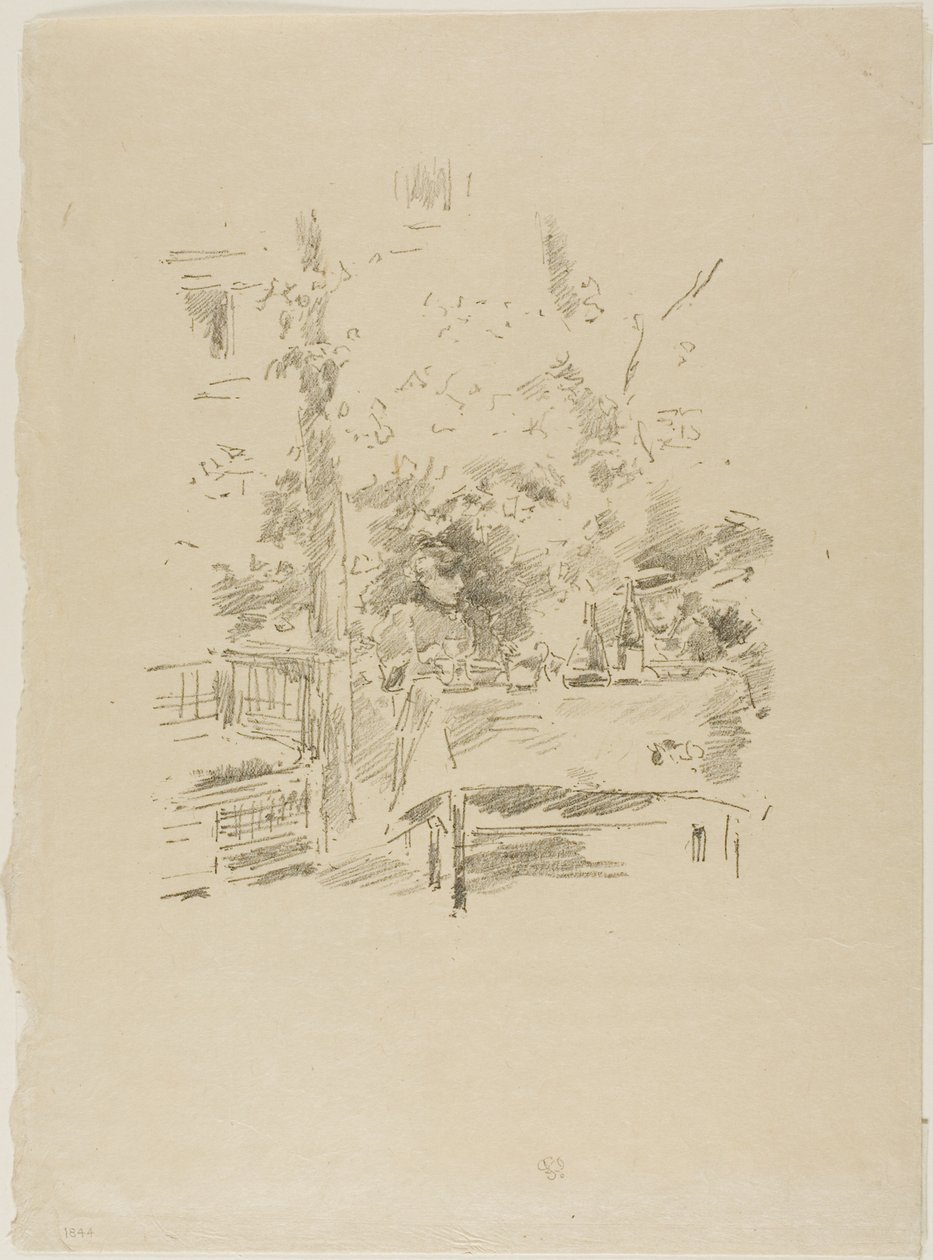 Tête-à-tête a kertben alkotó: James McNeill Whistler