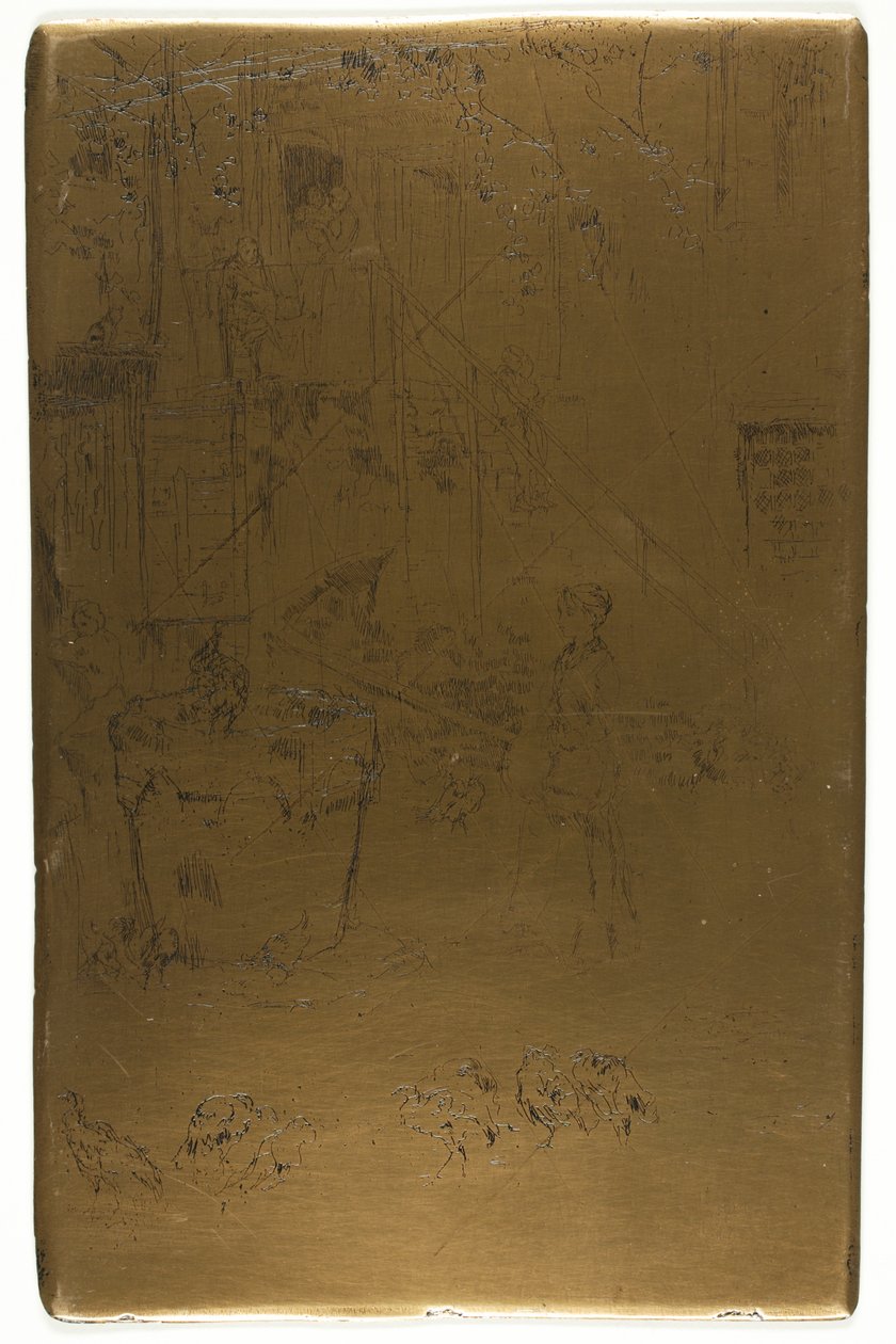 Pulykák alkotó: James McNeill Whistler