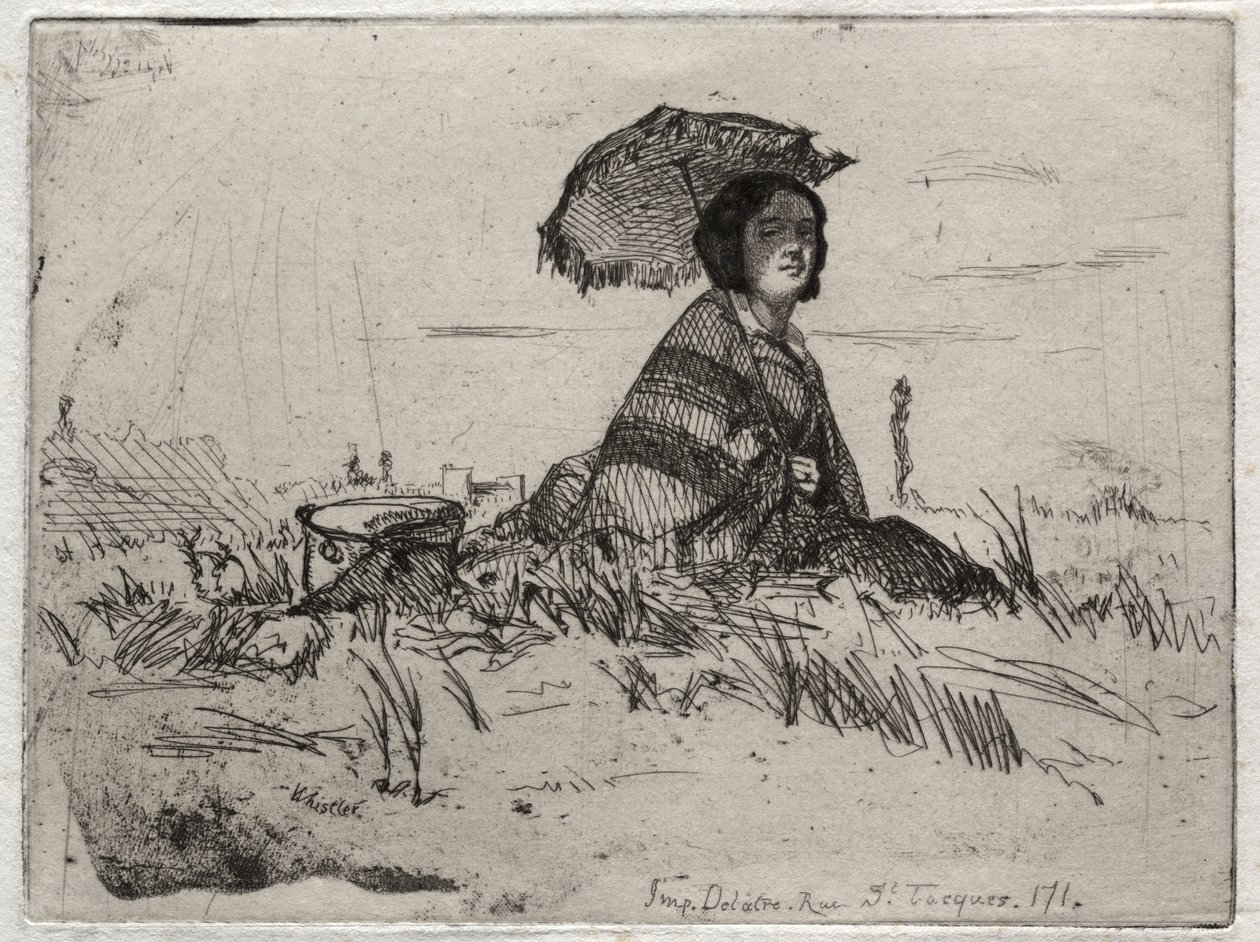 Tizenkét rézkarc a természetből: Teljes napfényben alkotó: James McNeill Whistler