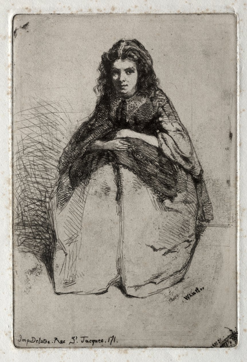 Tizenkét természetmotívumú rézkarc: Fumette alkotó: James McNeill Whistler