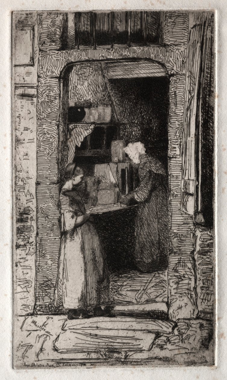 Tizenkét metszet a természetből:  La Marchande de Moutarde alkotó: James McNeill Whistler