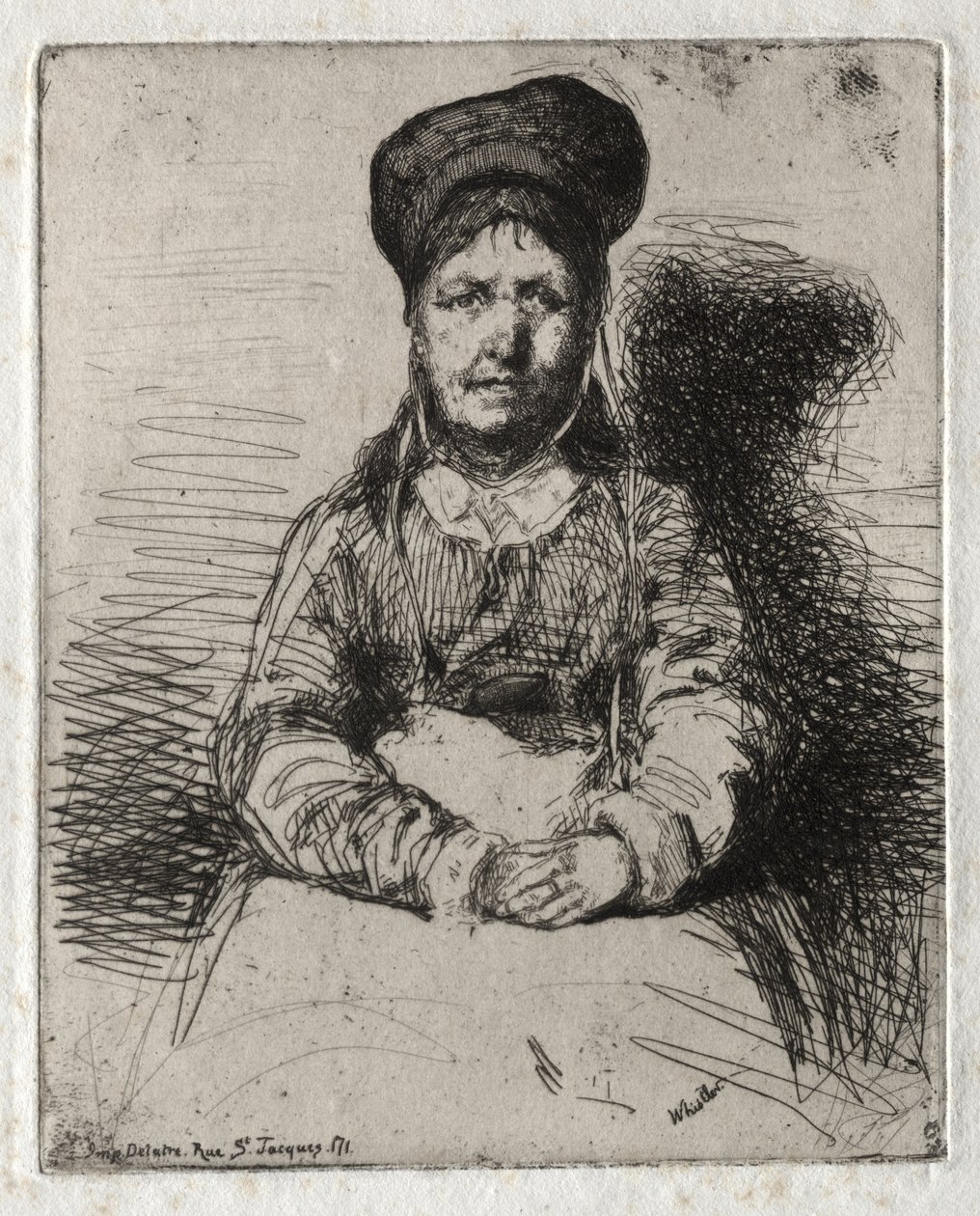 Tizenkét metszet a természetből:  Rétameuse alkotó: James McNeill Whistler