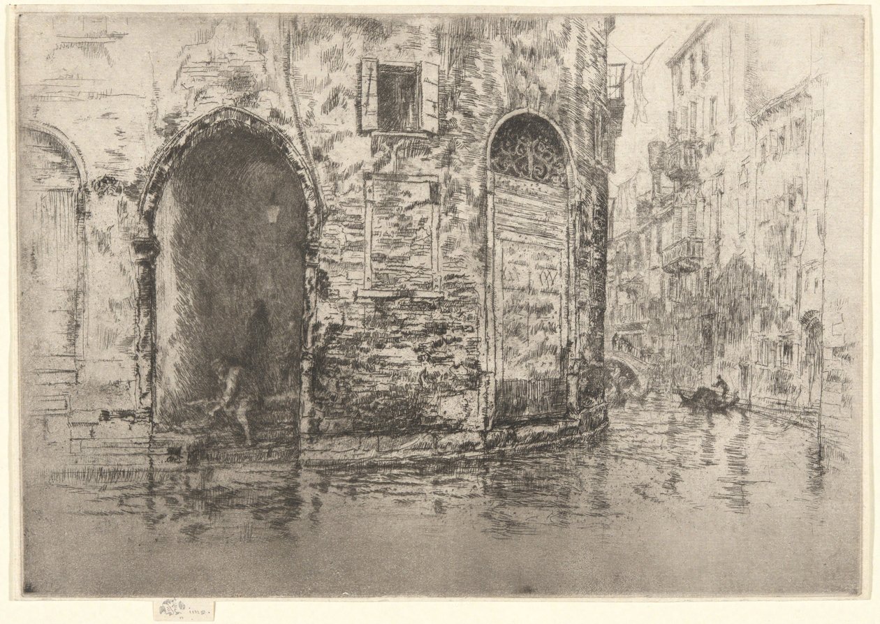 „Két ajtó”, az első velencei sorozatból („Velence, tizenkét rézkarcból álló sorozat”) alkotó: James McNeill Whistler