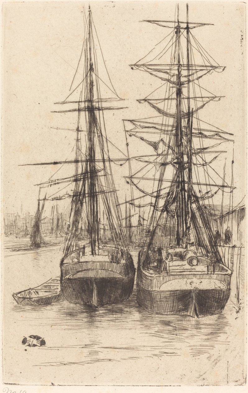 Két hajó alkotó: James Abbott McNeill Whistler