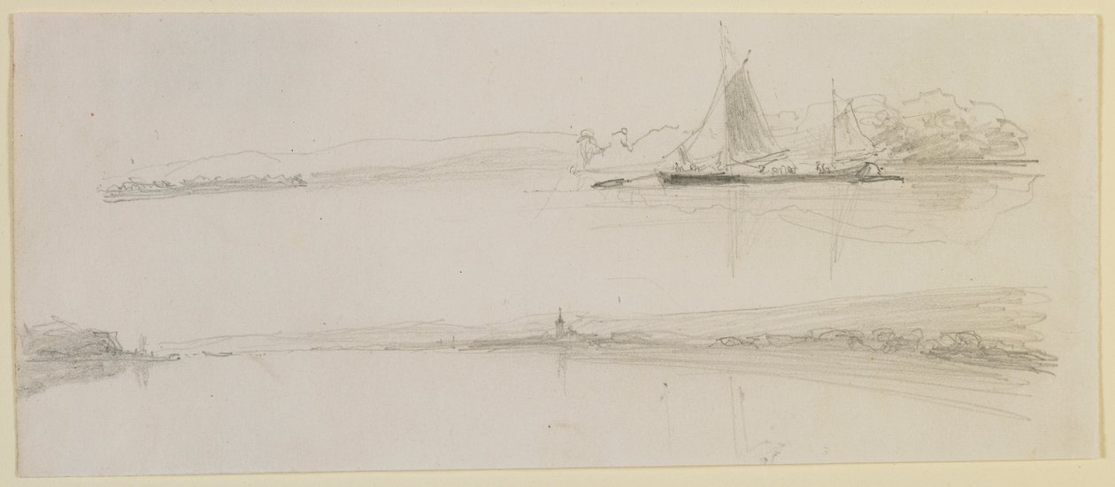 Két jelenet a folyón alkotó: James Abbott McNeill Whistler