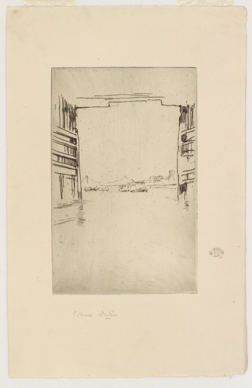 Az Old Battersea híd alatt alkotó: James Abbott McNeill Whistler