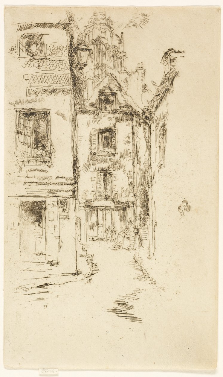 A katedrális alatt, Bloisban alkotó: James Abbott McNeill Whistler
