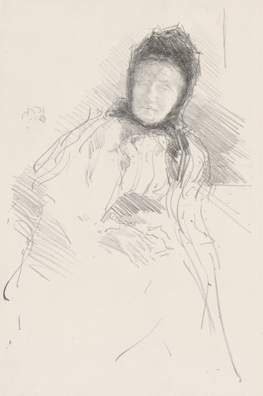 Lady Haden befejezetlen vázlata alkotó: James Abbott McNeill Whistler