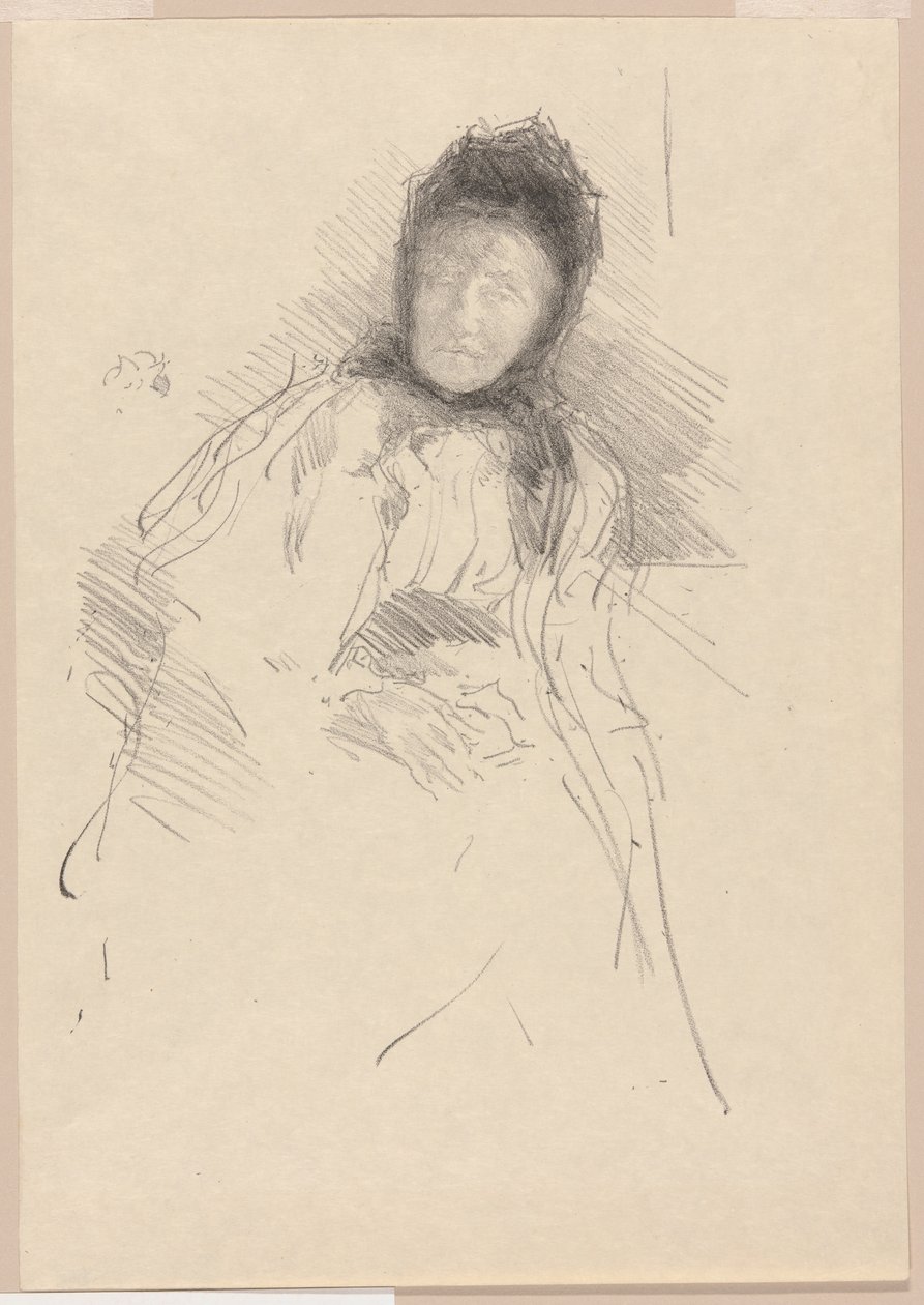 Lady Haden befejezetlen vázlata alkotó: James Abbott McNeill Whistler