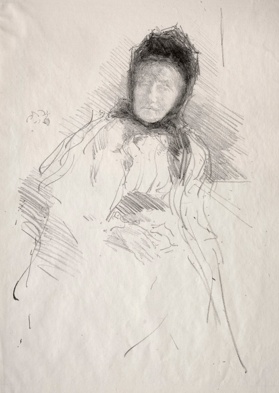 Lady Haden befejezetlen vázlata alkotó: James McNeill Whistler