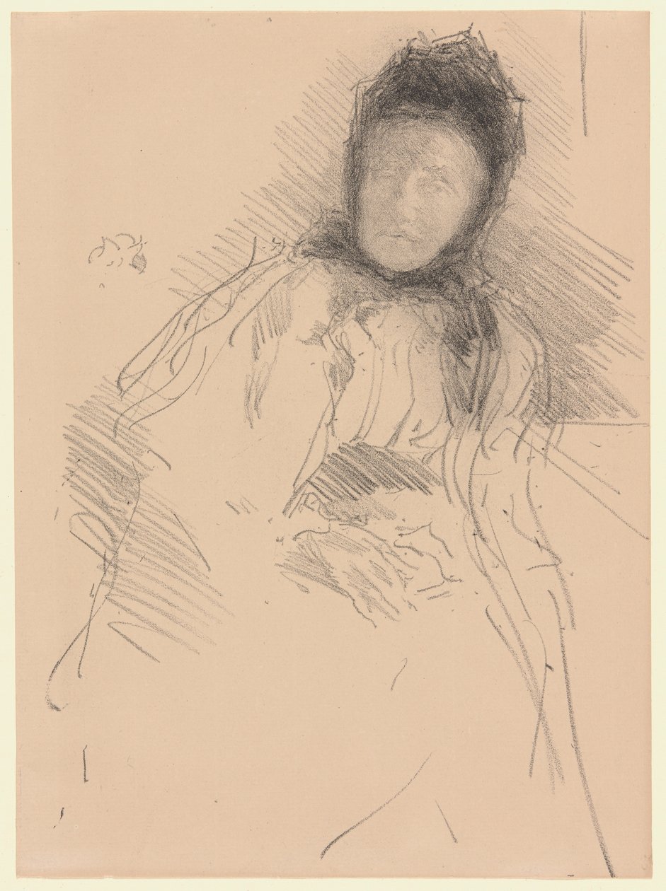 Lady Haden befejezetlen vázlata alkotó: James McNeill Whistler