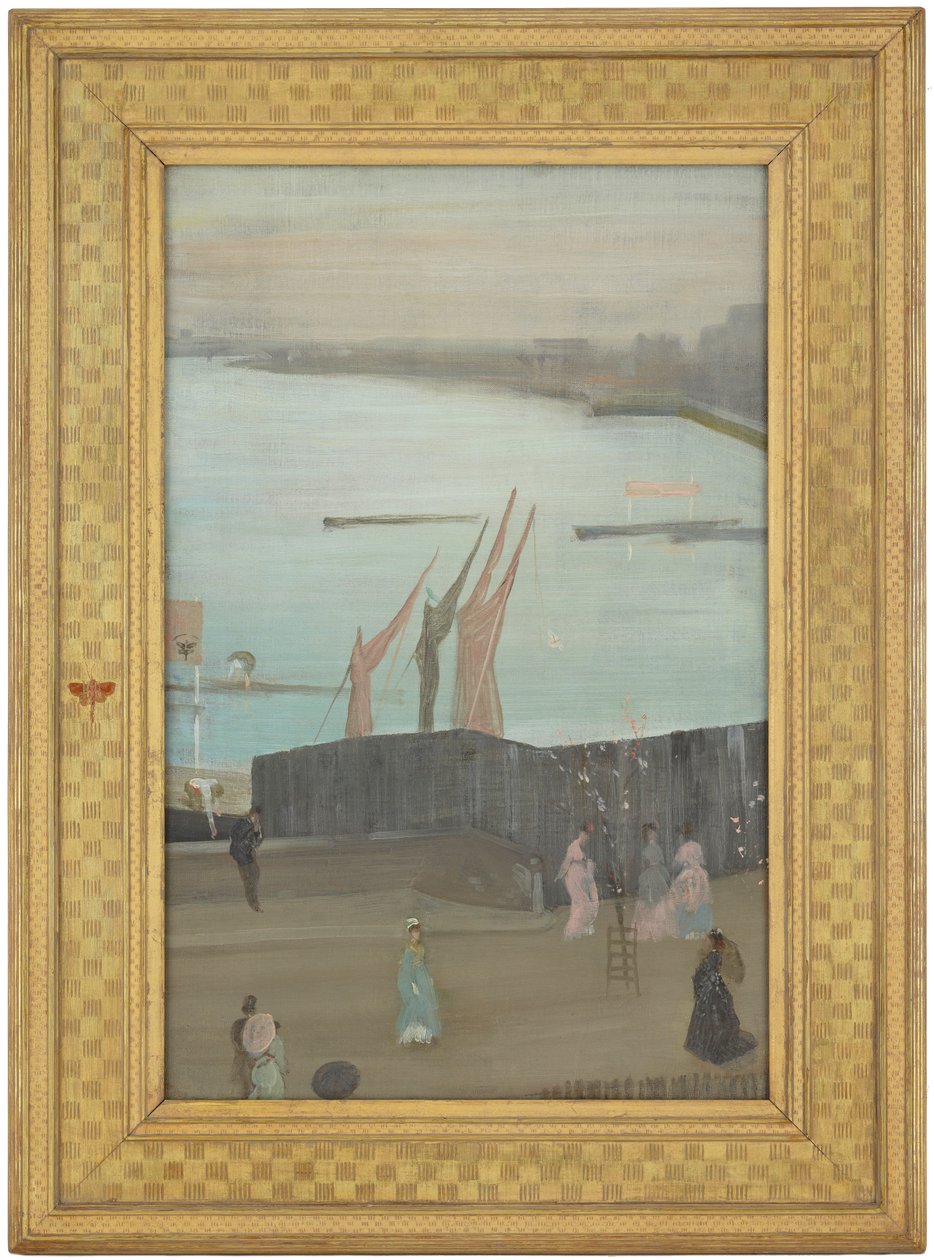 Rózsaszín és szürke variációk: Chelsea alkotó: James Abbott McNeill Whistler