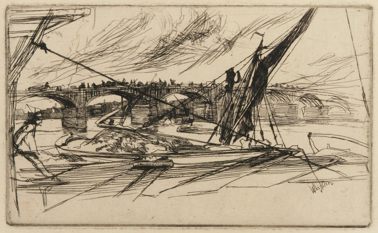Vauxhall híd alkotó: James Abbott McNeill Whistler