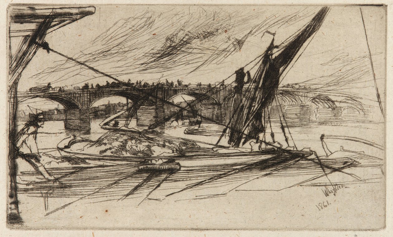 Vauxhall híd alkotó: James Abbott McNeill Whistler