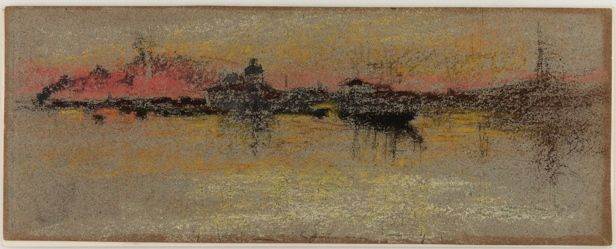 Velence: Napkelte a Rialton alkotó: James Abbott McNeill Whistler