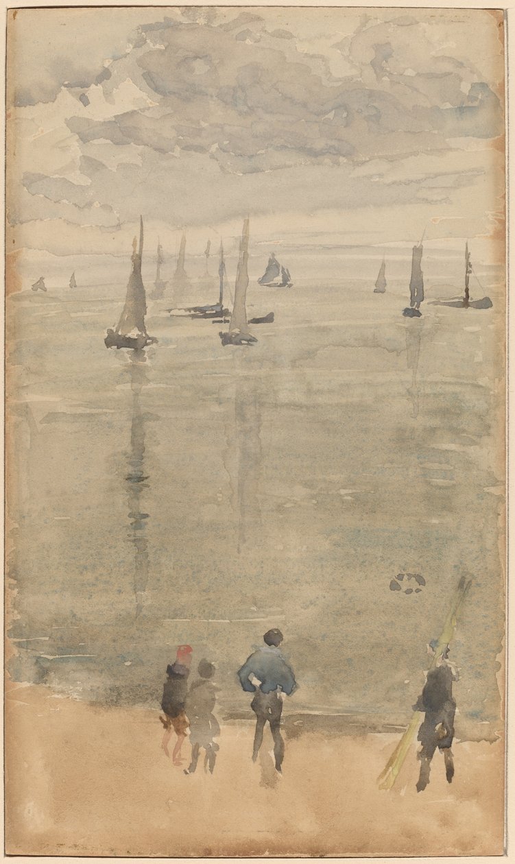 Violet [Megjegyzés?]...A halászhajók visszatérése alkotó: James Abbott McNeill Whistler