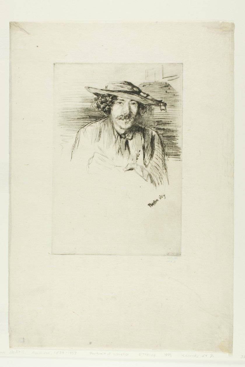 Whistler kalappal alkotó: James Abbott McNeill Whistler