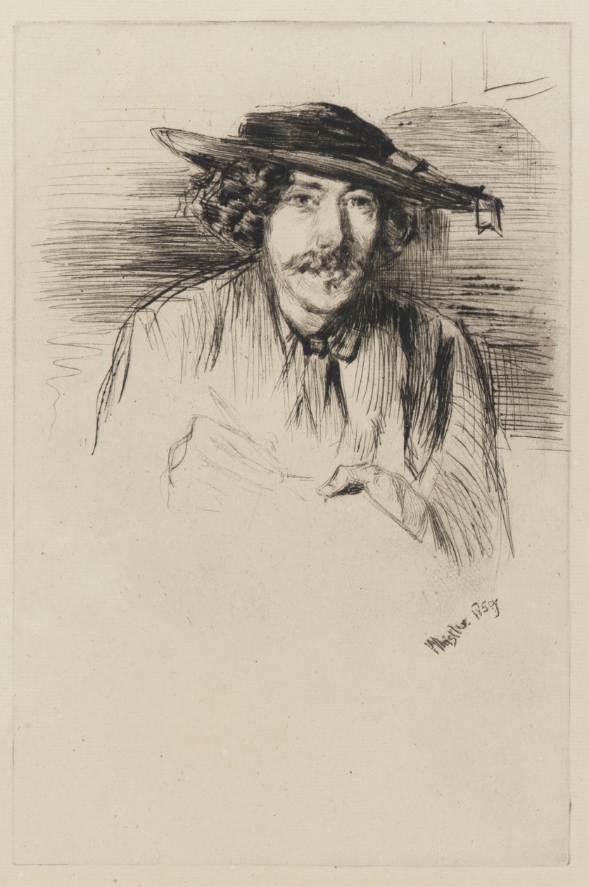 Whistler kalappal alkotó: James Abbott McNeill Whistler
