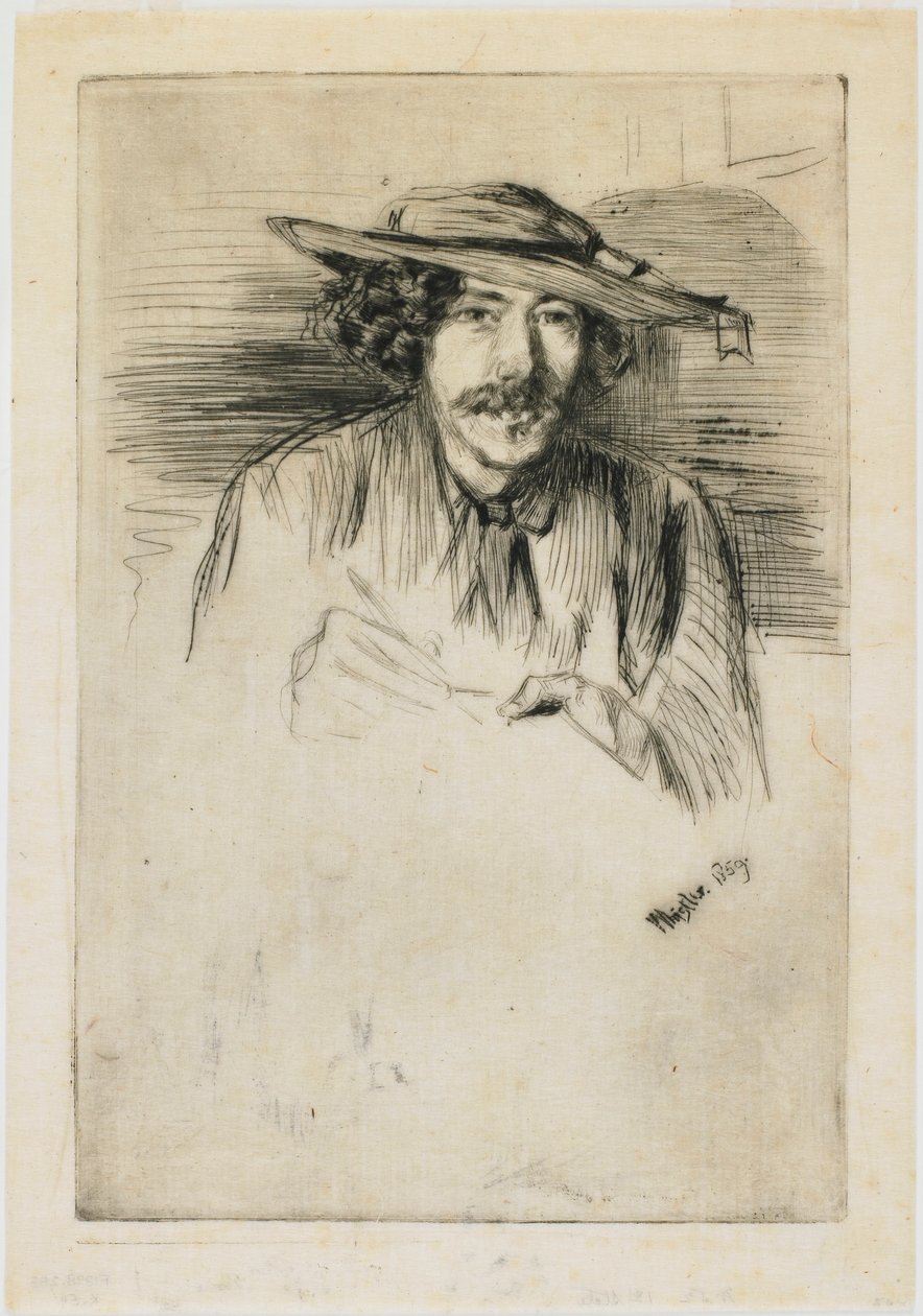 Whistler kalappal alkotó: James Abbott McNeill Whistler