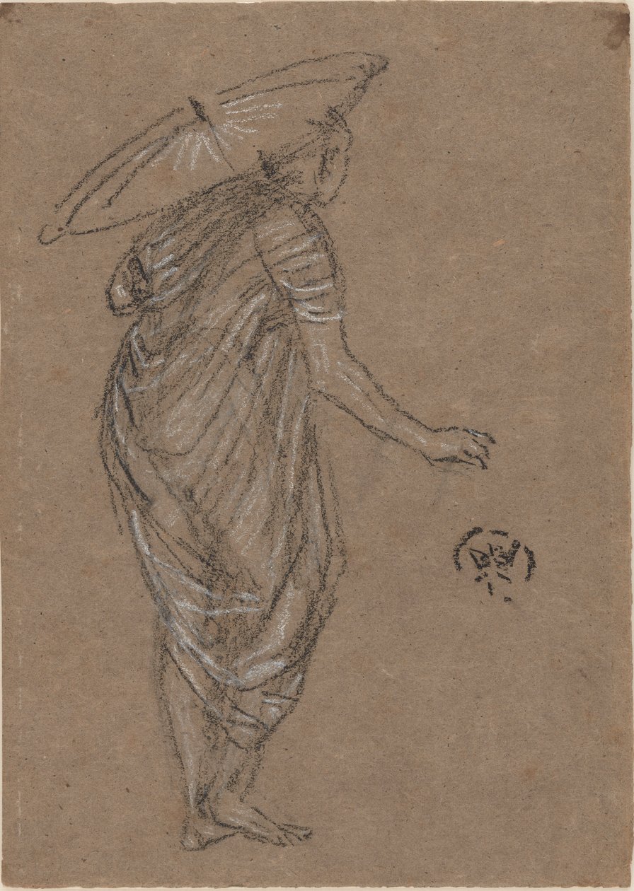 Nő napernyővel alkotó: James Abbott McNeill Whistler