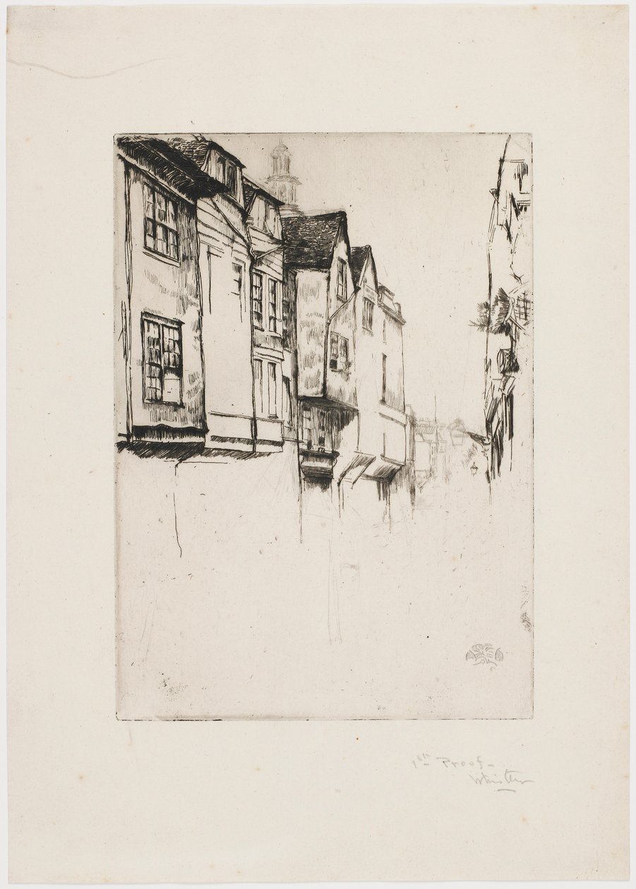 Great Street, London alkotó: James Abbott McNeill Whistler