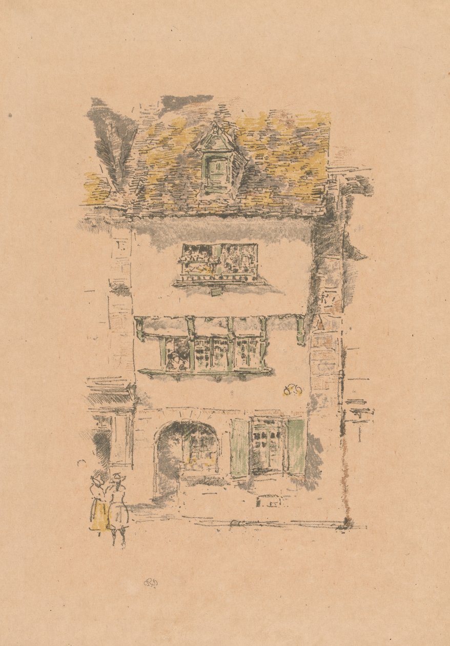 Sárga ház, Lannion alkotó: James McNeill Whistler