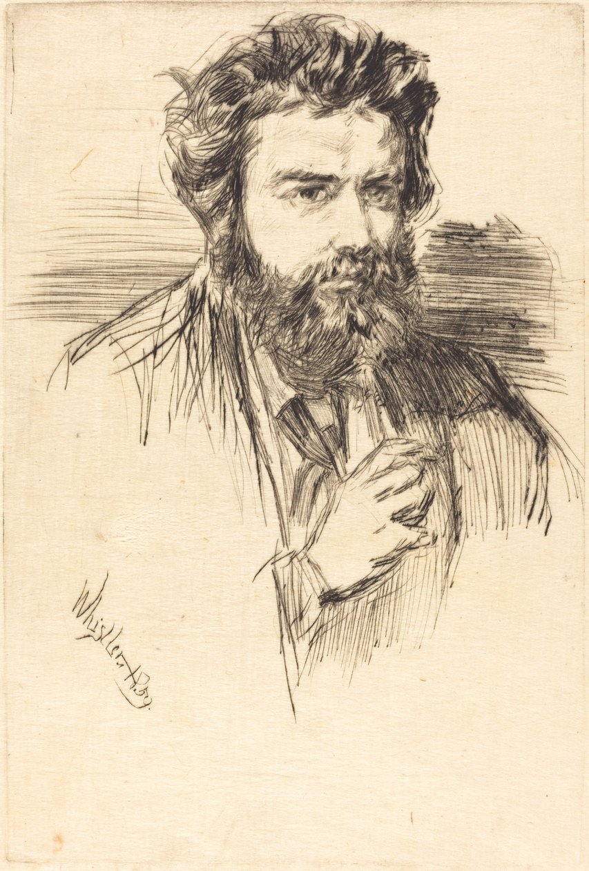 Z. Astruc, a The Artist szerkesztője alkotó: James Abbott McNeill Whistler