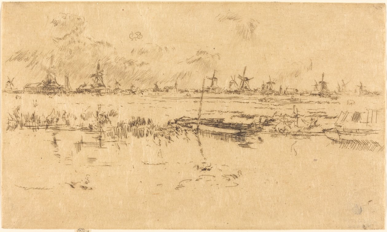 Zaandam alkotó: James Abbott McNeill Whistler