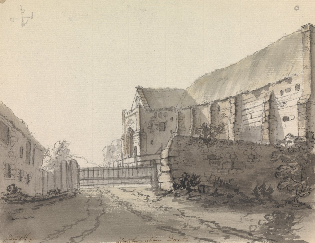 Abbotsbury Abbey, Dorset, Anglia alkotó: James Moore